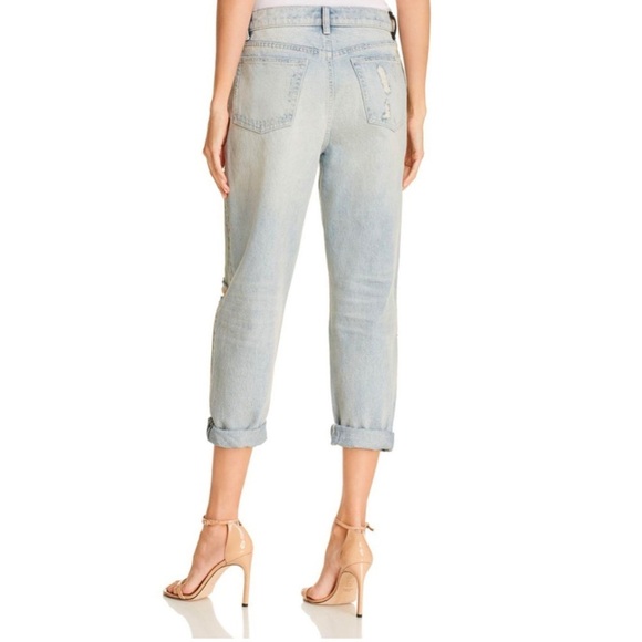 Alexander Wang X Denim Distressed Cuffed Boyfriend Jeans Sz 29 - Picture 2 of 9